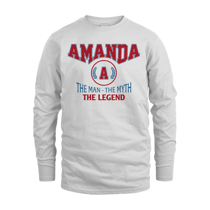 The Man The Myth The Legend Jet Style Shirt AMANDA M1-9