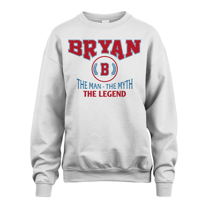 The Man The Myth The Legend Jet Style Shirt BRYAN M1-9