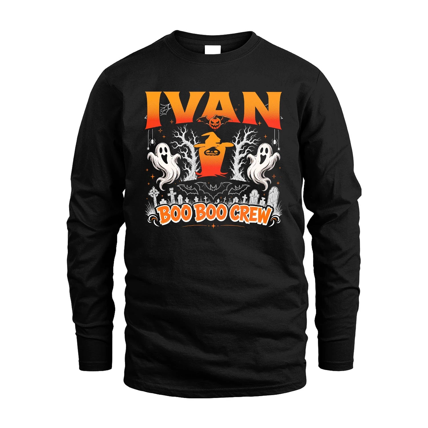 Boo Boo Crew Halloween Custom Name Shirt IVAN M1-28