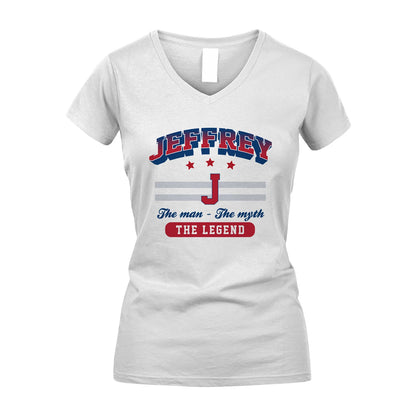 The Man The Myth The Legend With Your Name Shirt JEFFREY M1-35