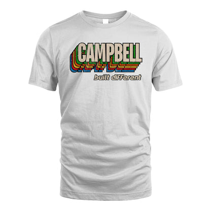 Your Name Built Different Retro Shirt CAMPBELL M1-26