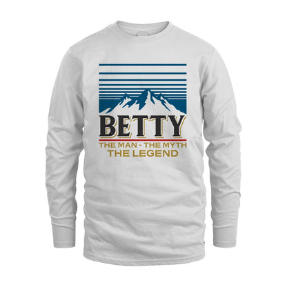The Man The Myth The Legend Vintage Mountain Shirt BETTY M1-19