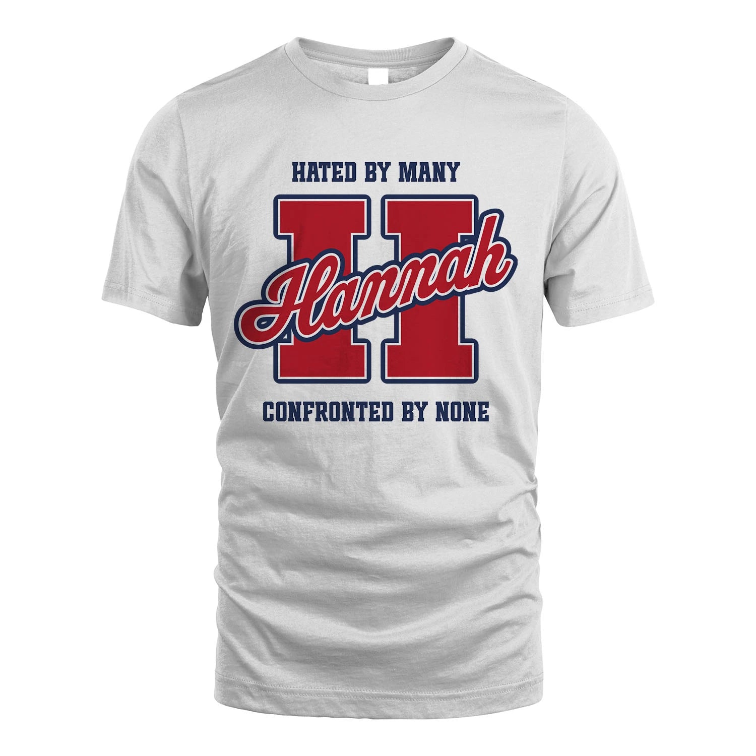 Hated By Many Confronted By None Personalized Name Shirt HANNAH M1-8