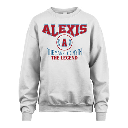 The Man The Myth The Legend Jet Style Shirt ALEXIS M1-9