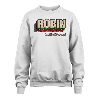 Your Name Built Different Retro Shirt ROBIN M1-26