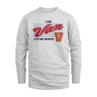 Team Your Name Lifetime Member Vintage Shirt VAN M1-24