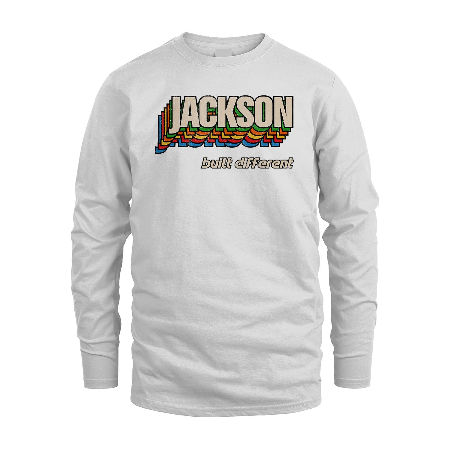 Your Name Built Different Retro Shirt JACKSON M1-26