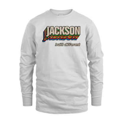 Your Name Built Different Retro Shirt JACKSON M1-26