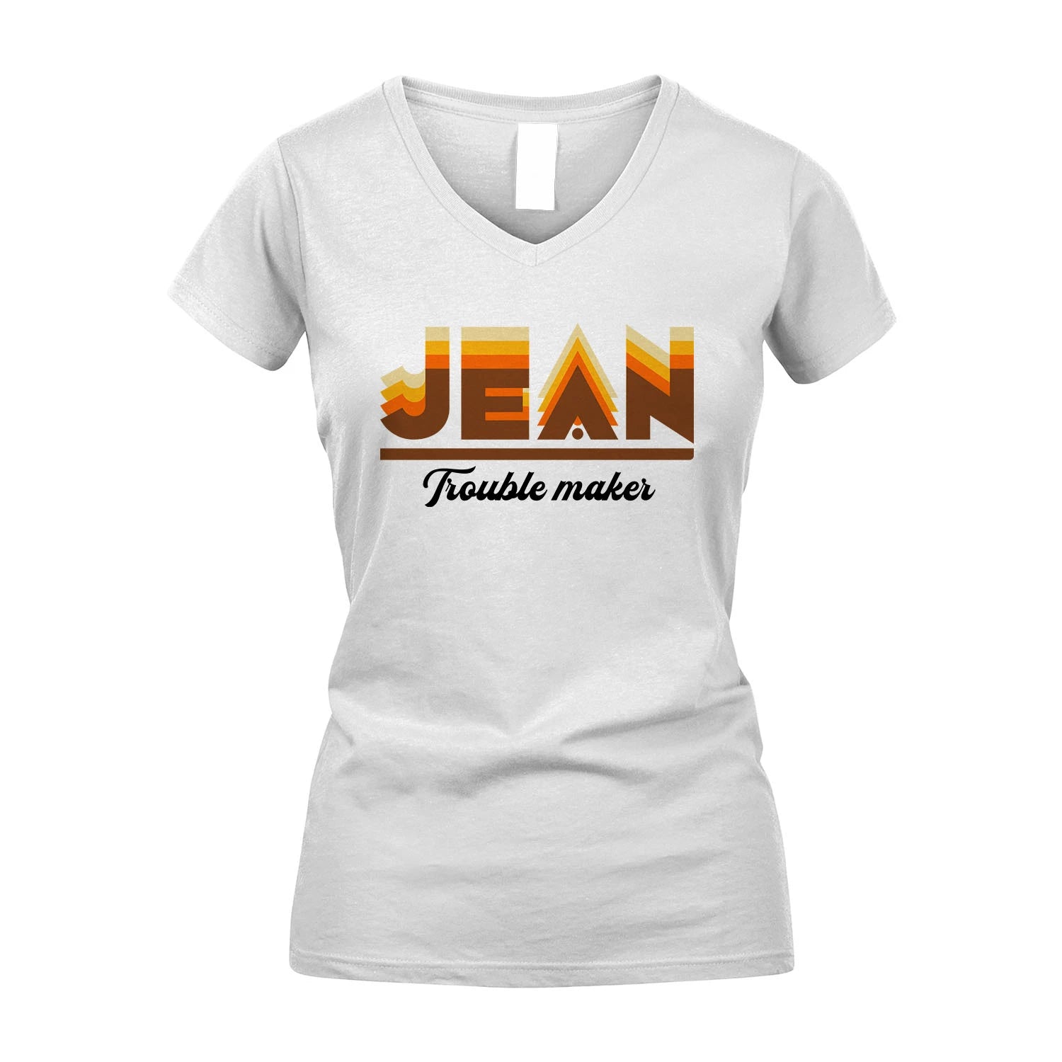 Your Name Trouble Maker Funny Shirt JEAN M1-34