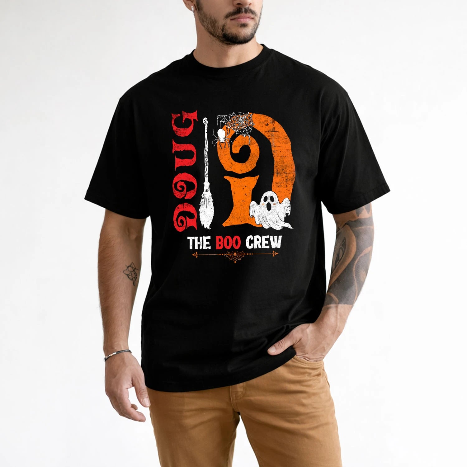 The Boo Crew Halloween With Your Name Shirt DOUG M1-23