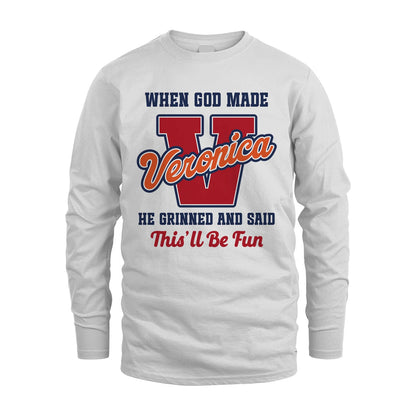 God Made Your Name Custom Shirt VERONICA M1-16