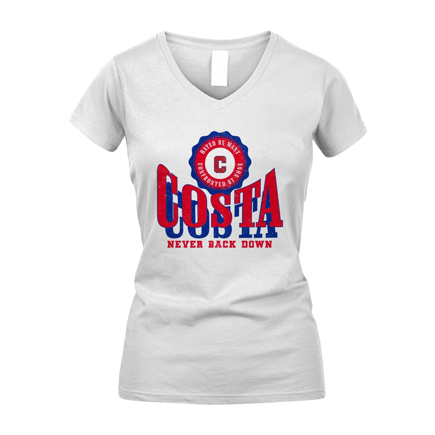 Your Name Never Back Down Shirt COSTA M1-33