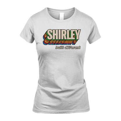 Your Name Built Different Retro Shirt SHIRLEY M1-26