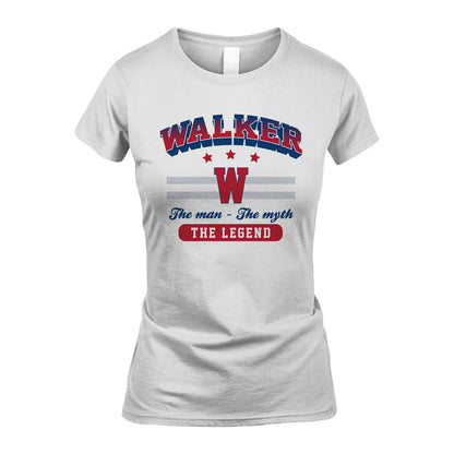 The Man The Myth The Legend With Your Name Shirt WALKER M1-35