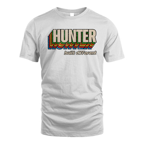 Your Name Built Different Retro Shirt HUNTER M1-26
