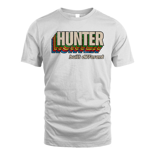 Your Name Built Different Retro Shirt HUNTER M1-26