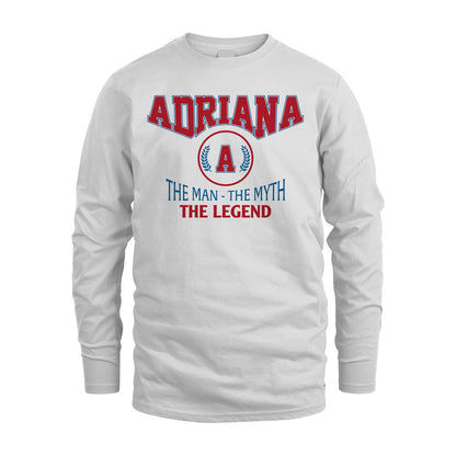 The Man The Myth The Legend Jet Style Shirt ADRIANA M1-9