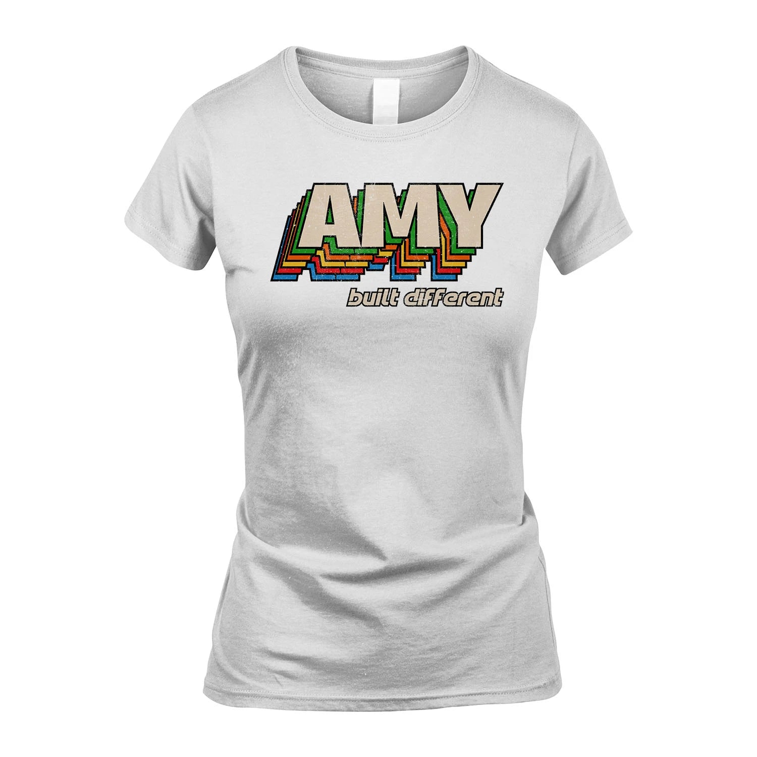 Your Name Built Different Retro Shirt AMY M1-26