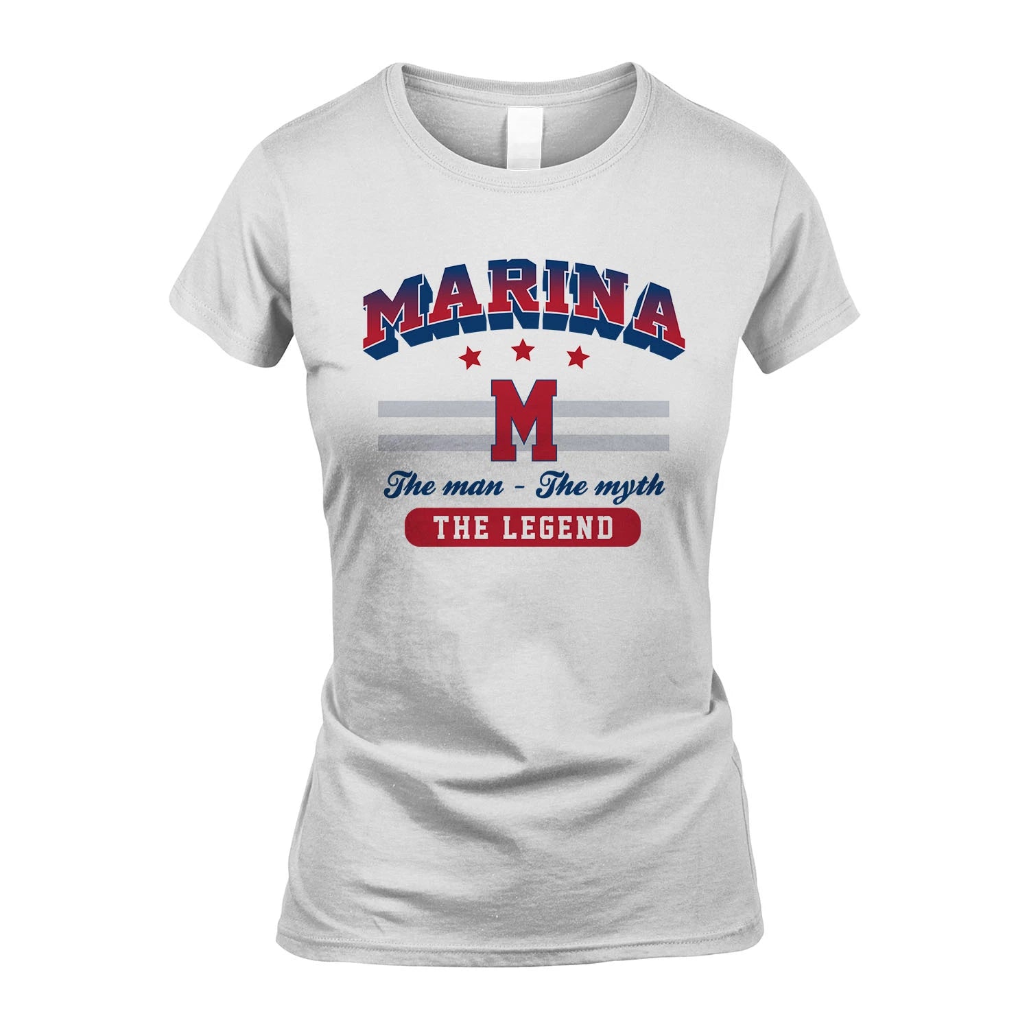 The Man The Myth The Legend With Your Name Shirt MARINA M1-35