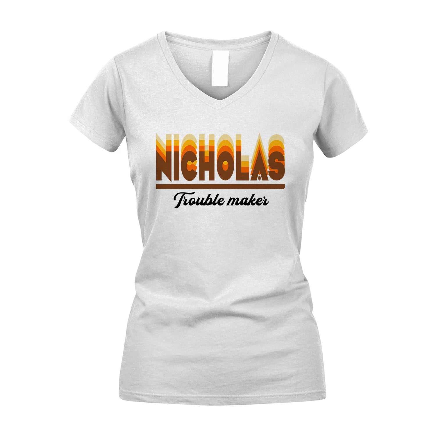 Your Name Trouble Maker Funny Shirt NICHOLAS M1-34