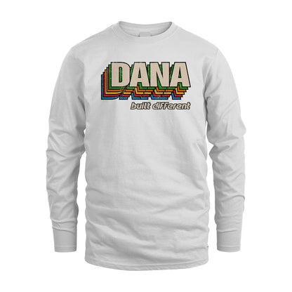 Your Name Built Different Retro Shirt DANA M1-26