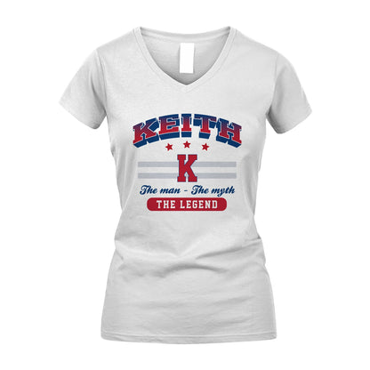 The Man The Myth The Legend With Your Name Shirt KEITH M1-35