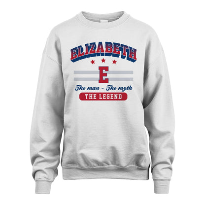 The Man The Myth The Legend With Your Name Shirt ELIZABETH M1-35