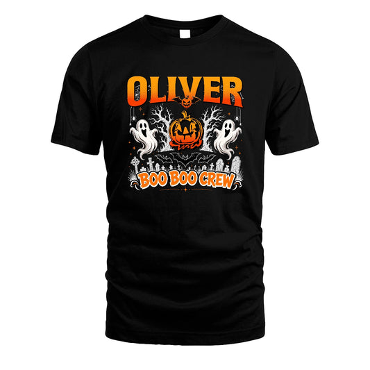 Boo Boo Crew Halloween Custom Name Shirt OLIVER M1-28
