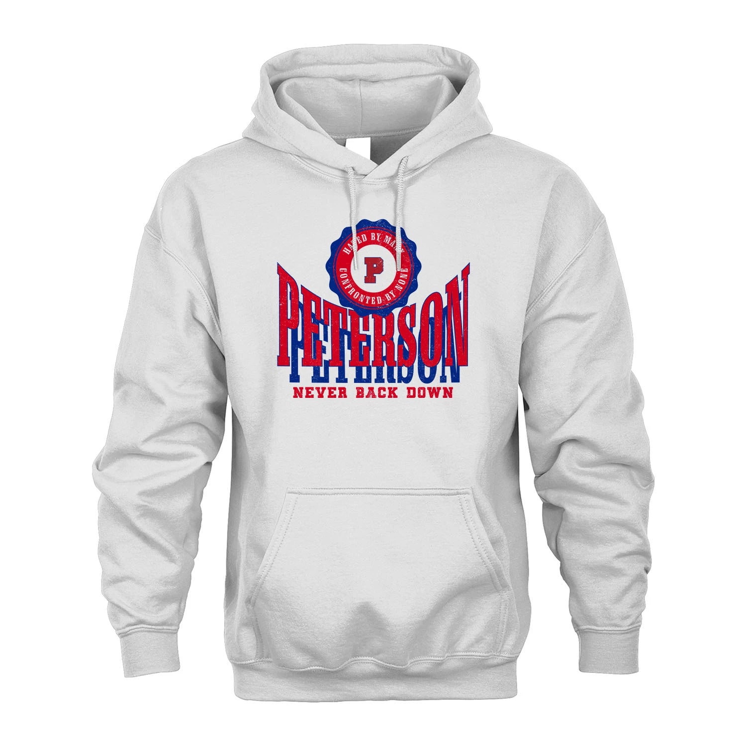 Your Name Never Back Down Shirt PETERSON M1-33