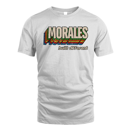 Your Name Built Different Retro Shirt MORALES M1-26
