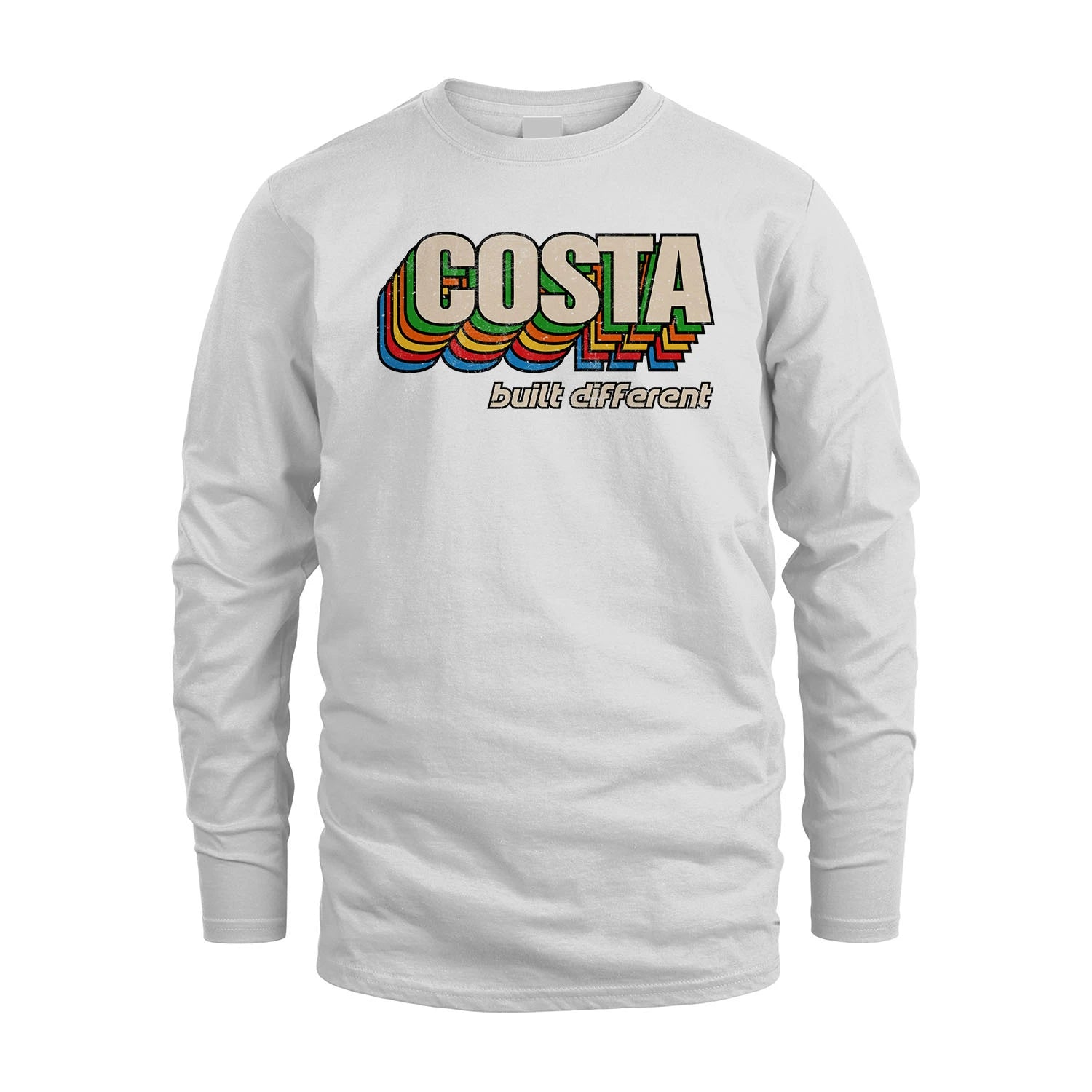 Your Name Built Different Retro Shirt COSTA M1-26