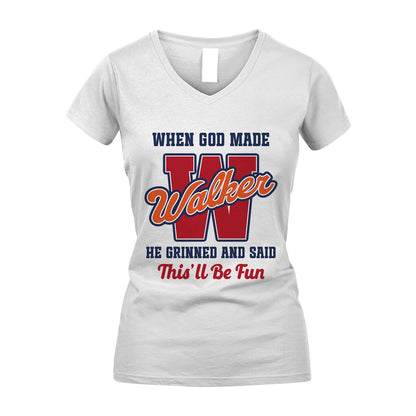 God Made Your Name Custom Shirt WALKER M1-16