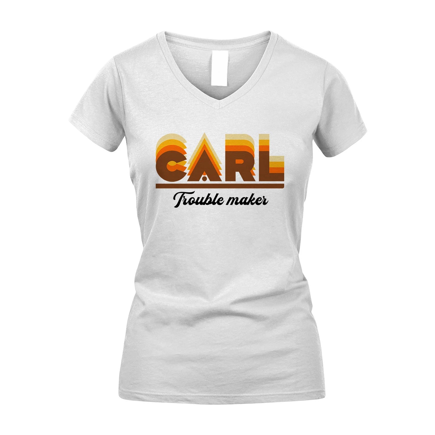 Your Name Trouble Maker Funny Shirt CARL M1-34