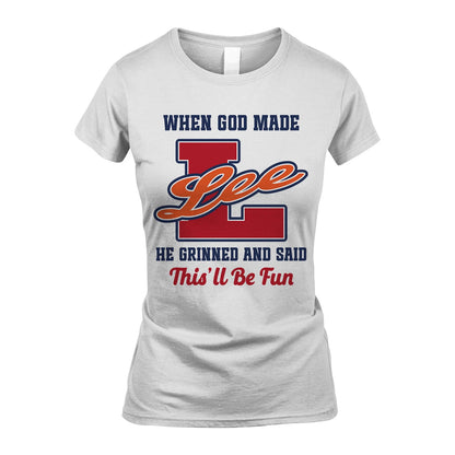 God Made Your Name Custom Shirt LEE M1-16
