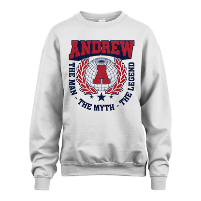 The Man The Myth The Legend Logo Shirt ANDREW M1-30