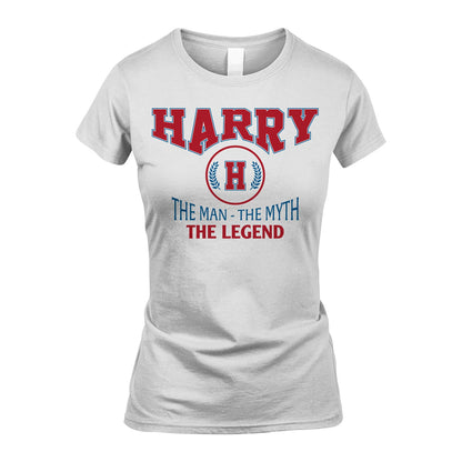 The Man The Myth The Legend Jet Style Shirt HARRY M1-9