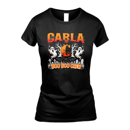 Boo Boo Crew Halloween Custom Name Shirt CARLA M1-28