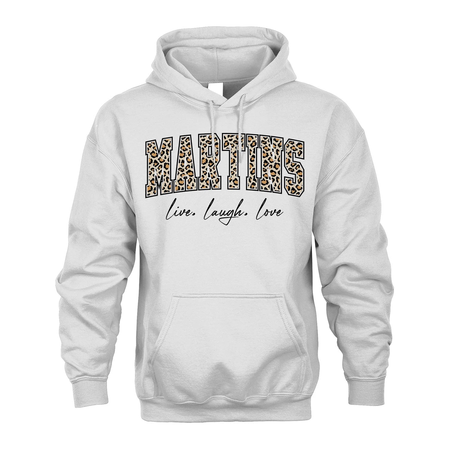 Live Laugh Love Custom Name With Leopard Pattern Shirt MARTINS M1-13