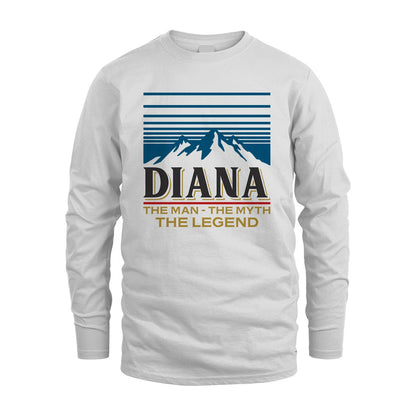 The Man The Myth The Legend Vintage Mountain Shirt DIANA M1-19