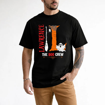 The Boo Crew Halloween With Your Name Shirt LAWRENCE M1-23