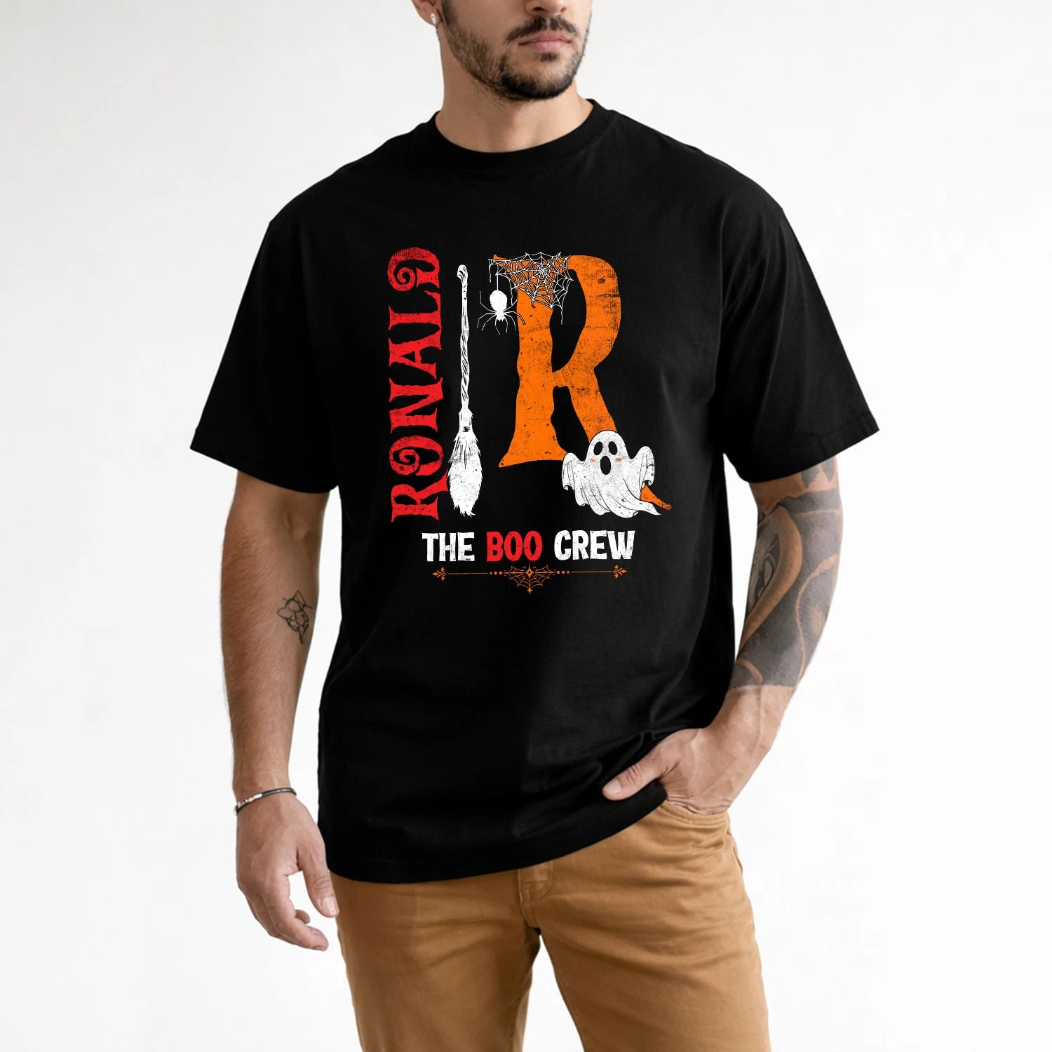 The Boo Crew Halloween With Your Name Shirt RONALD M1-23