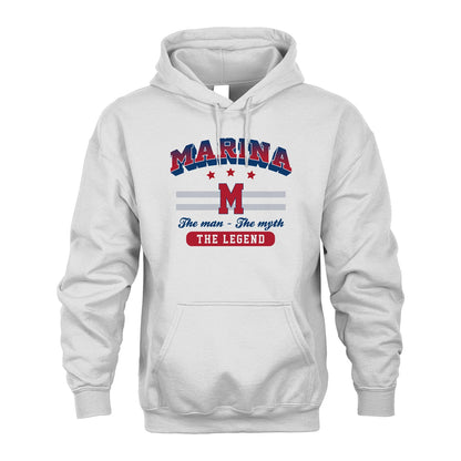 The Man The Myth The Legend With Your Name Shirt MARINA M1-35