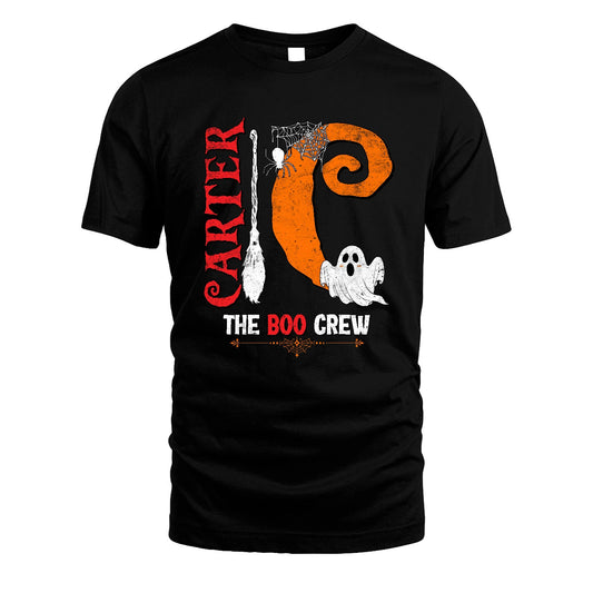 The Boo Crew Halloween With Your Name Shirt CARTER M1-23