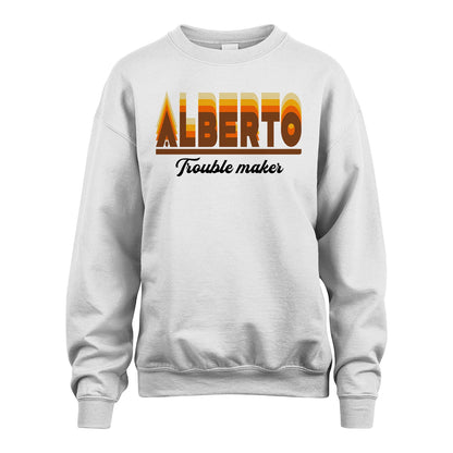 Your Name Trouble Maker Funny Shirt ALBERTO M1-34