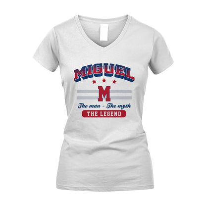 The Man The Myth The Legend With Your Name Shirt MIGUEL M1-35