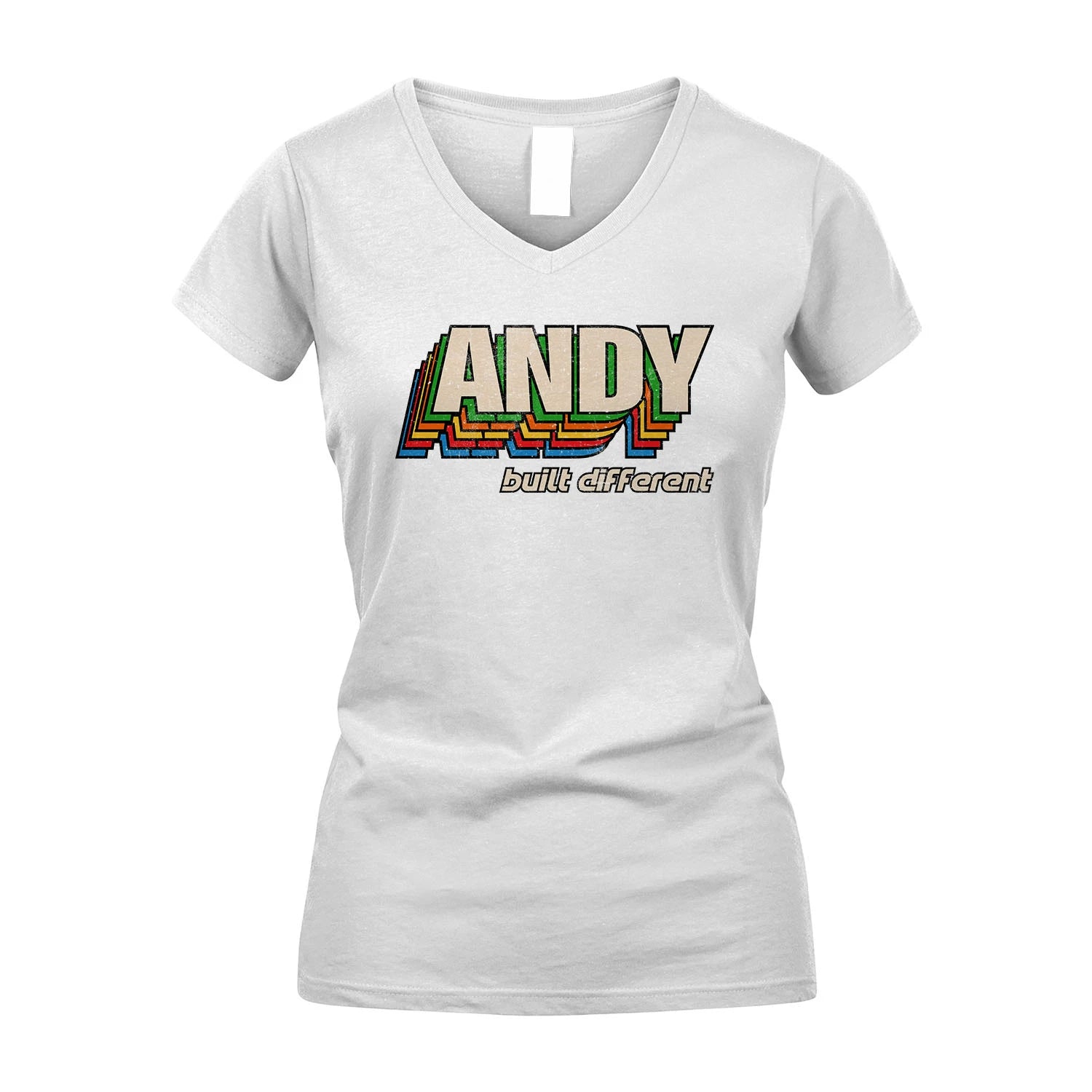 Your Name Built Different Retro Shirt ANDY M1-26