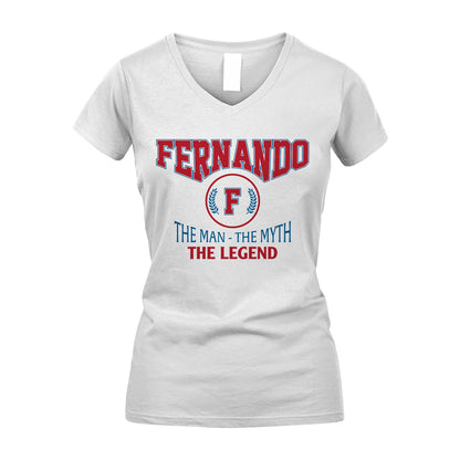 The Man The Myth The Legend Jet Style Shirt FERNANDO M1-9