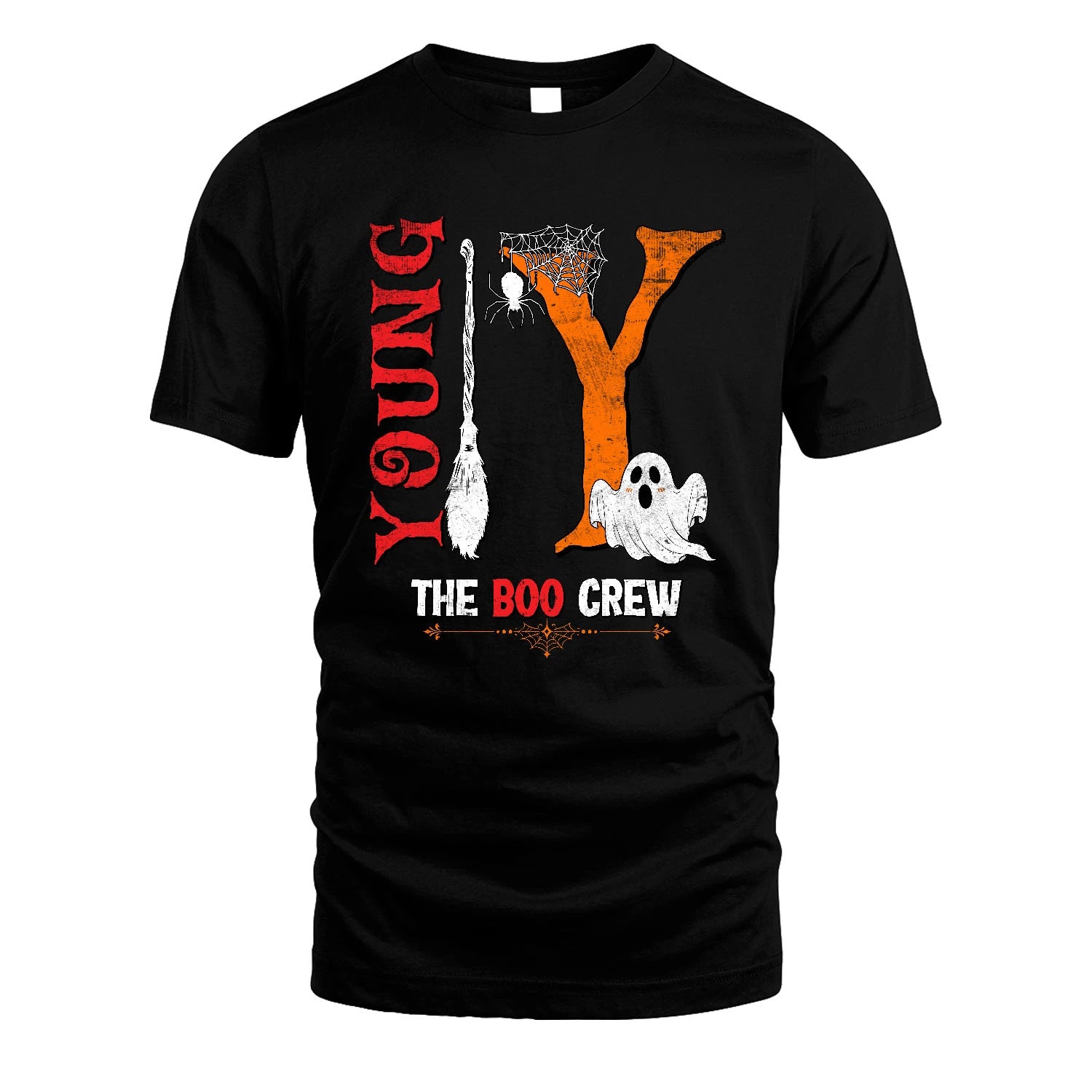 The Boo Crew Halloween With Your Name Shirt YOUNG M1-23
