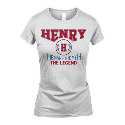 The Man The Myth The Legend Jet Style Shirt HENRY M1-9