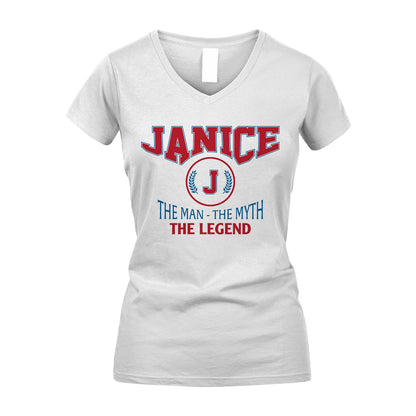 The Man The Myth The Legend Jet Style Shirt JANICE M1-9